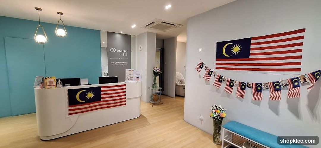Reception Area with Malaysian Flags