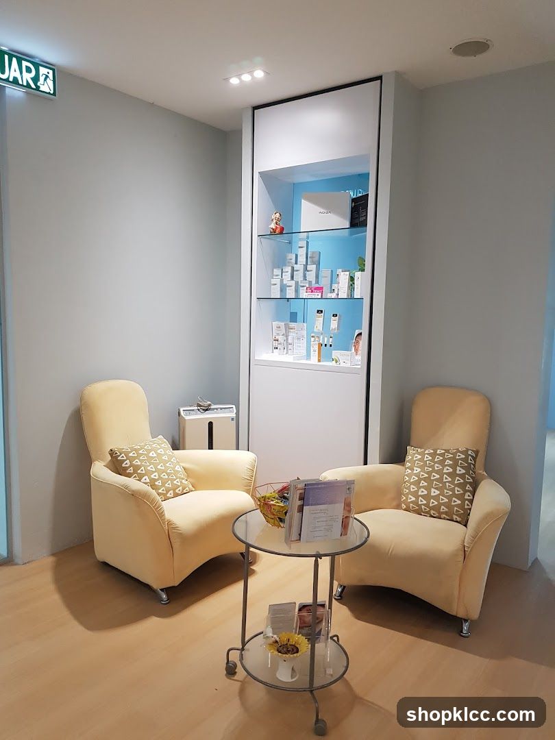 Waiting Area with Display Cabinet