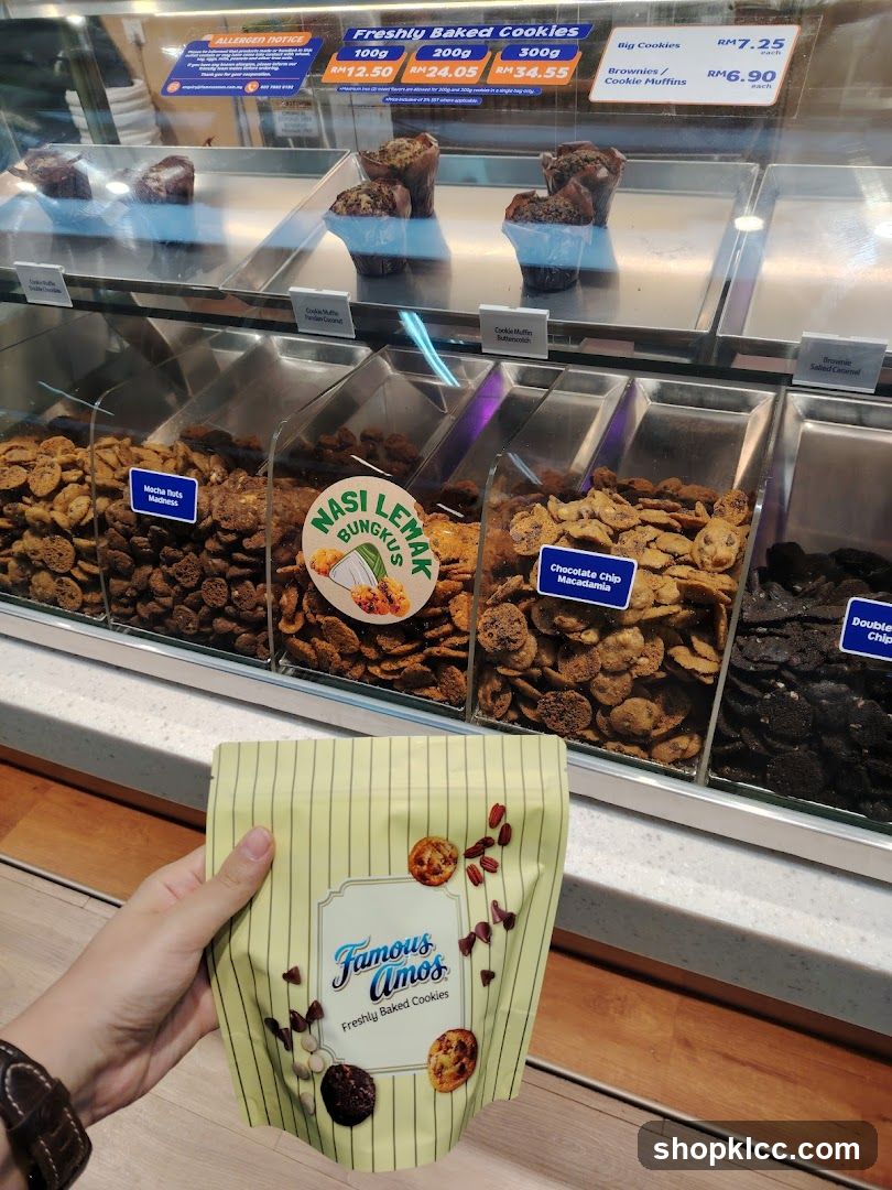 Famous Amos Cookies Display
