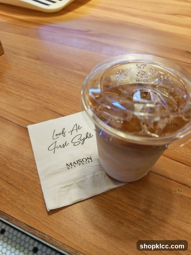 Iced Coffee with Napkin