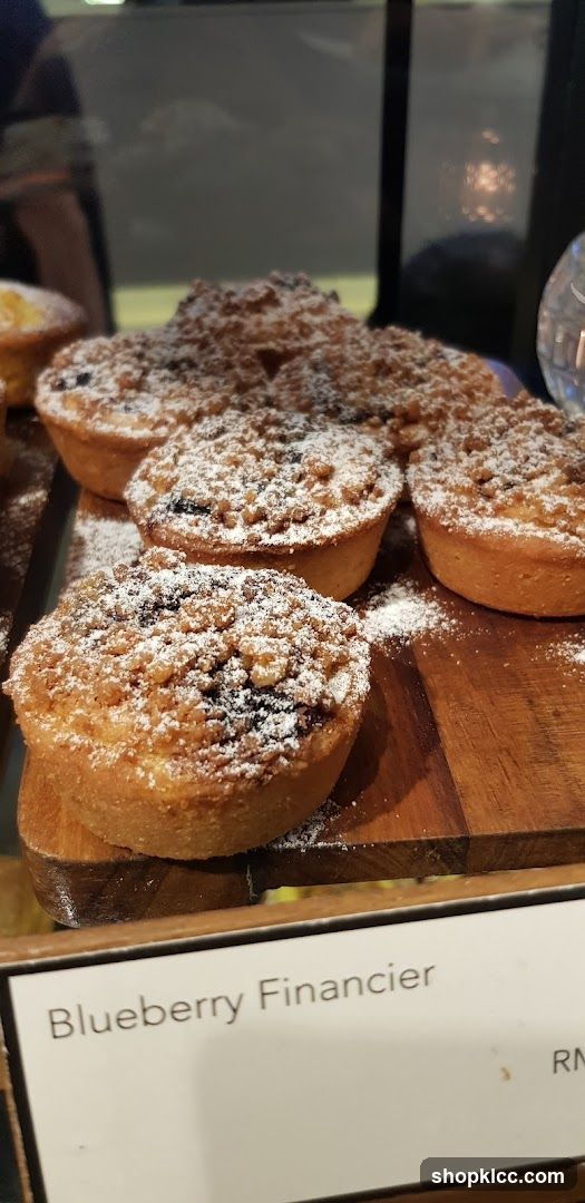 Blueberry Financier Pastries Display