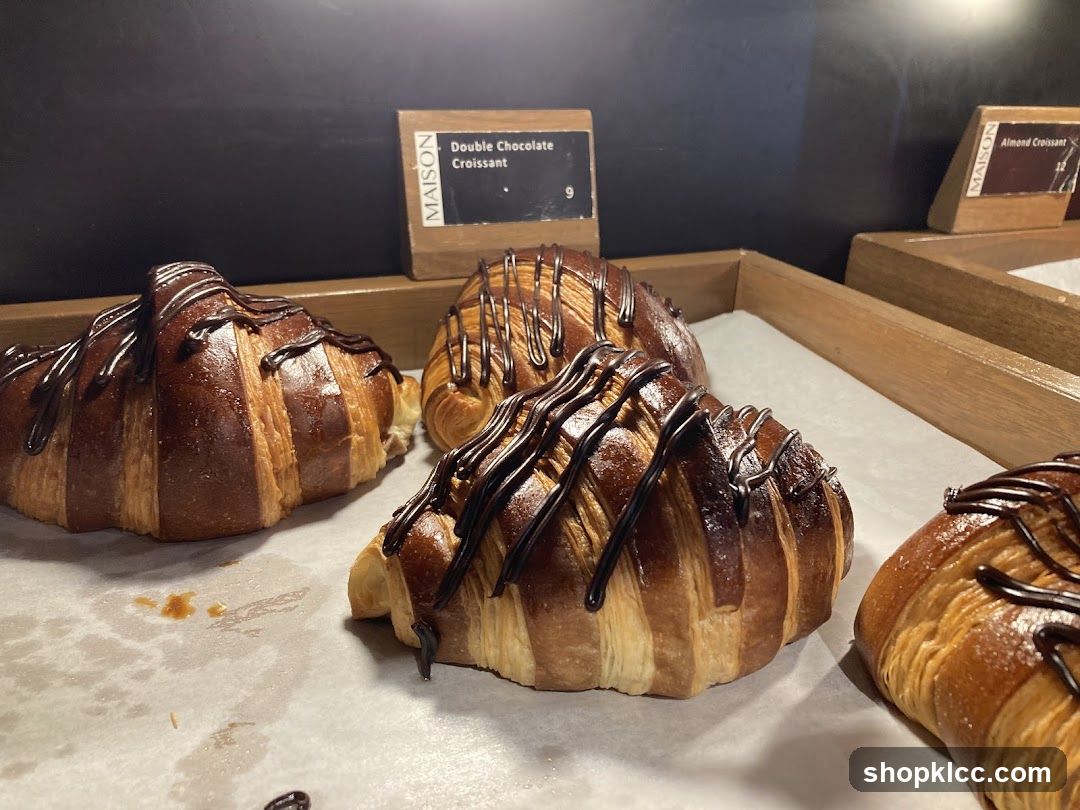 Chocolate Croissants Display