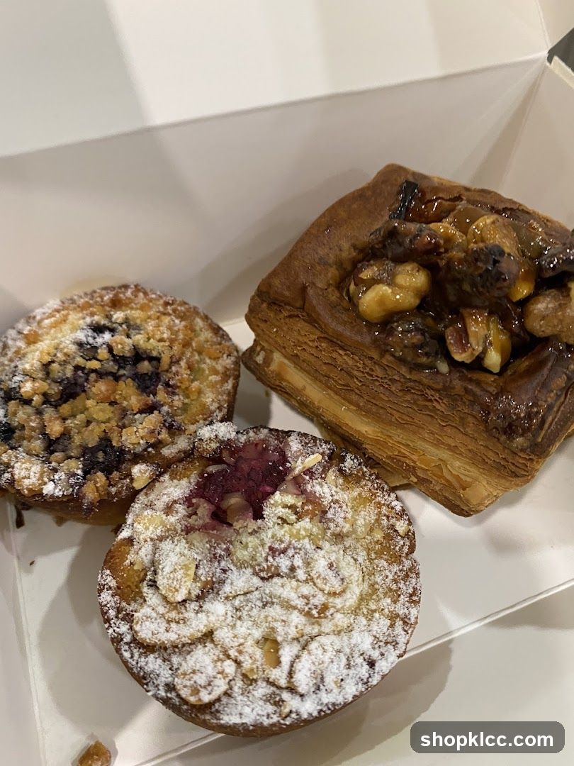 Pastries in a box