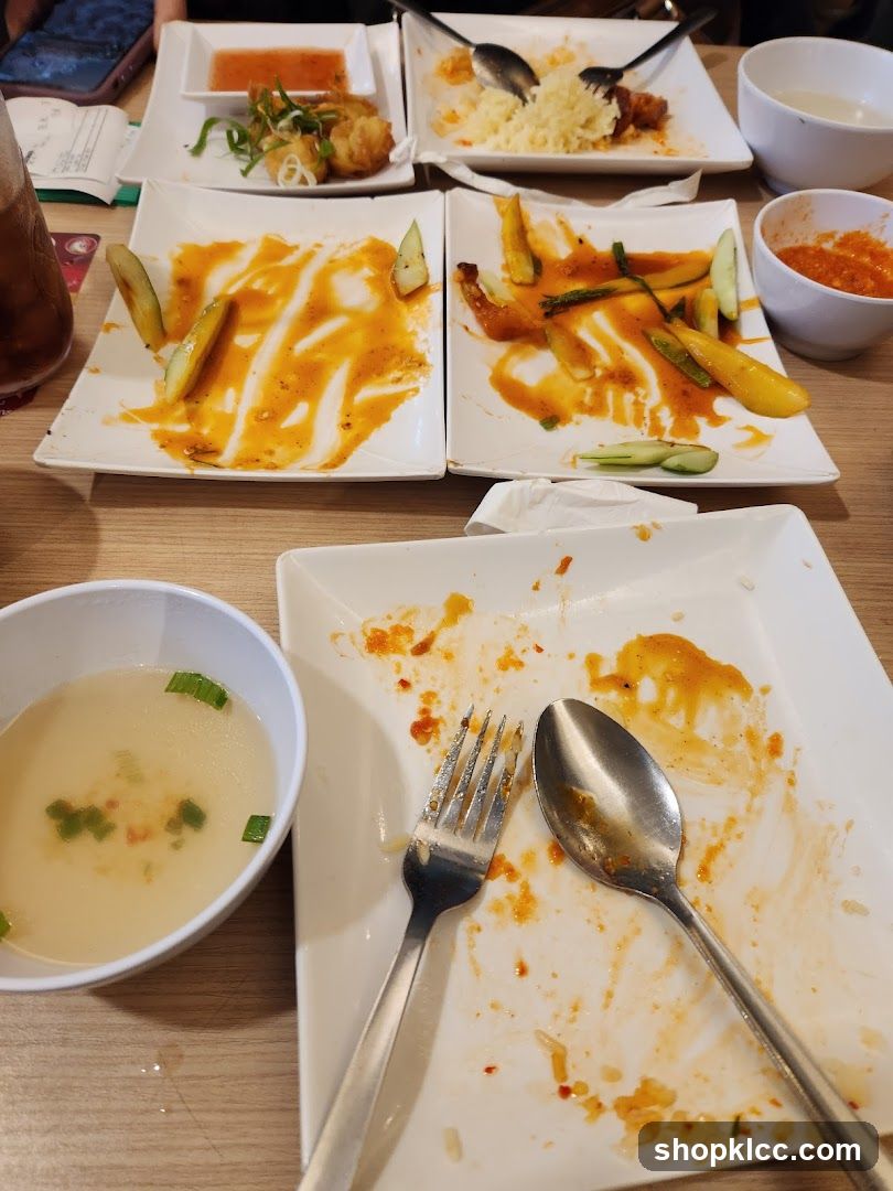 Messy Dining Table After Meal