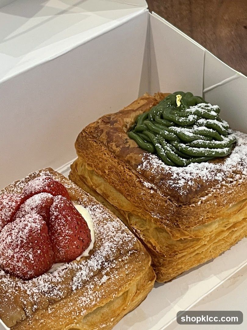 Pastries in a box