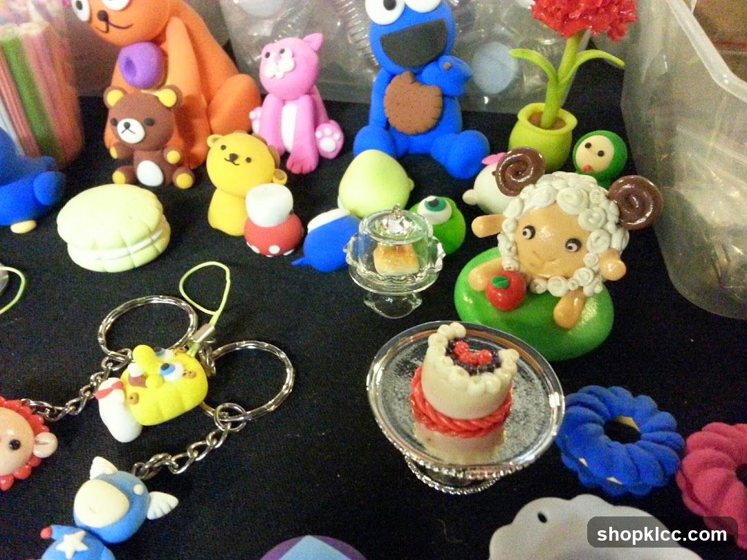 Clay Toy Collection Display
