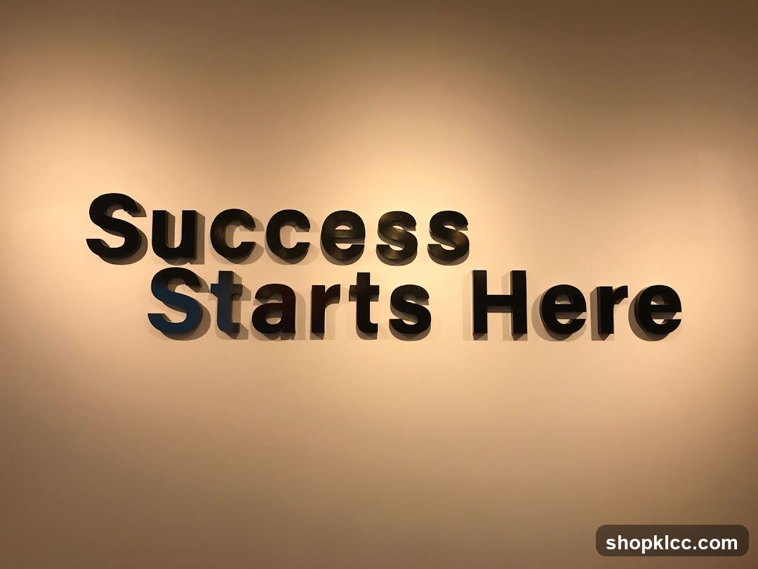 Success Starts Here Signage