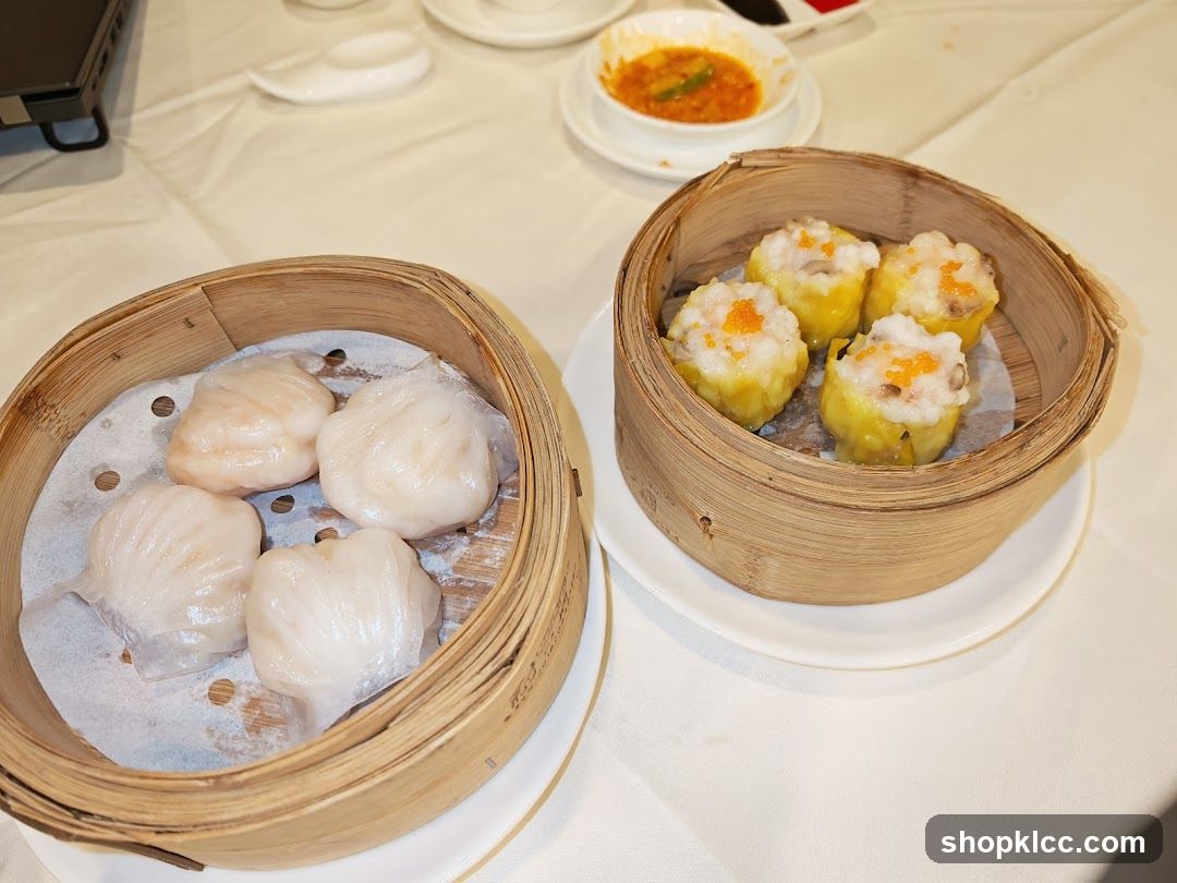 Dim Sum Dishes in Bamboo Steamers