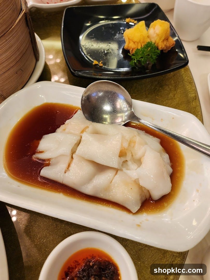 Dim Sum Platter with Rice Rolls and Dumplings