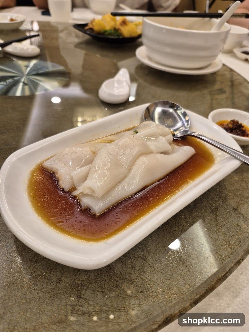 Dim Sum Plate with Rice Rolls