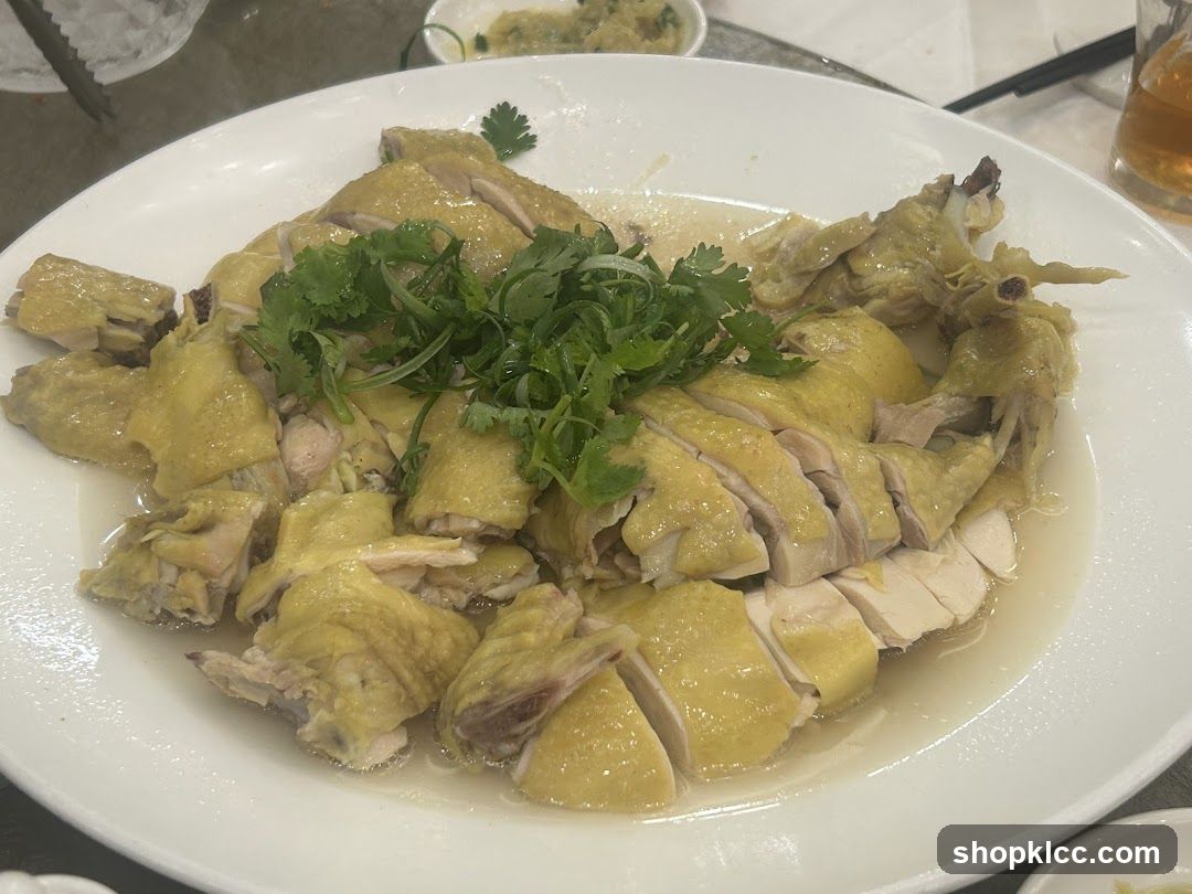 Steamed Chicken with Cilantro