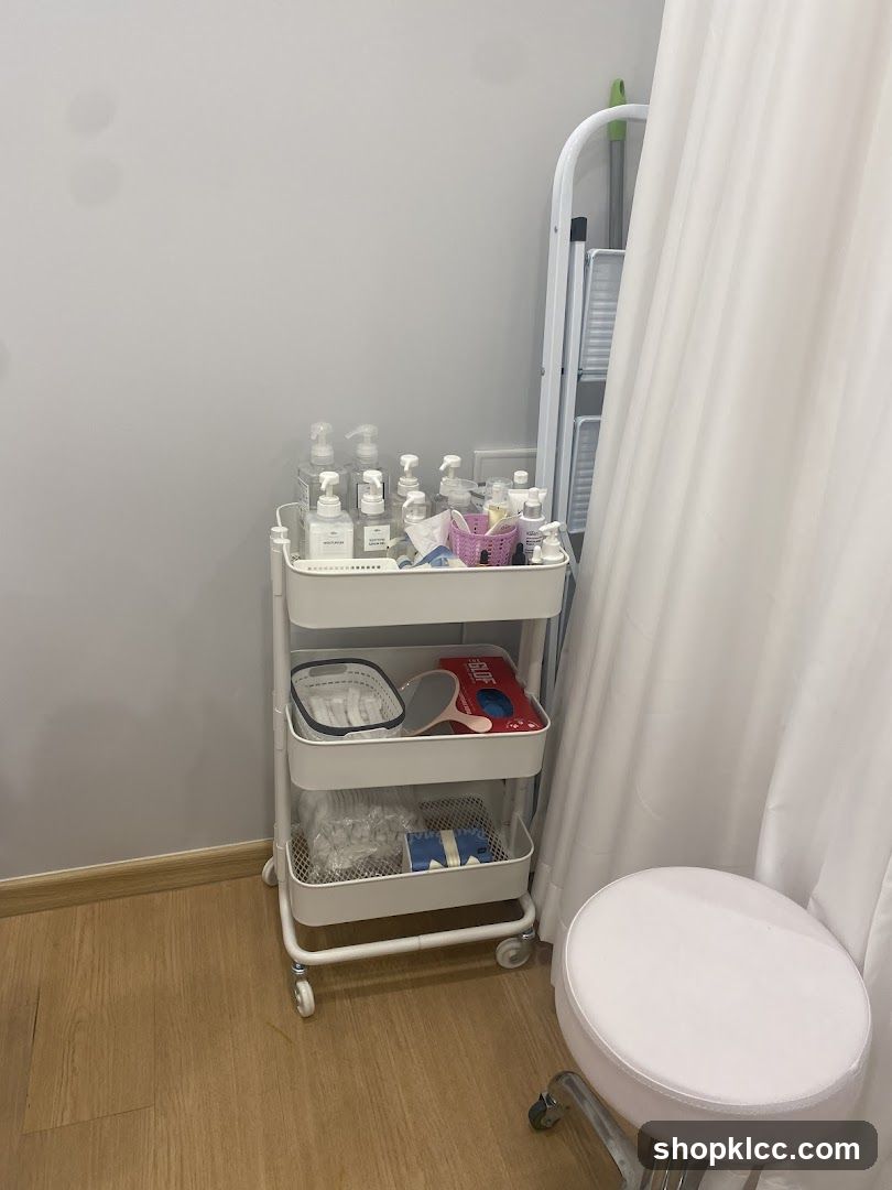 Beauty Salon Supplies Cart