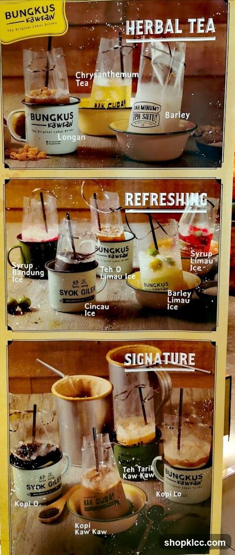 Bungkus Kawaw Menu Board