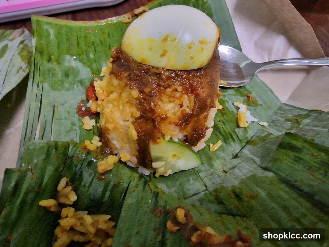 Banana Leaf Rice Dish