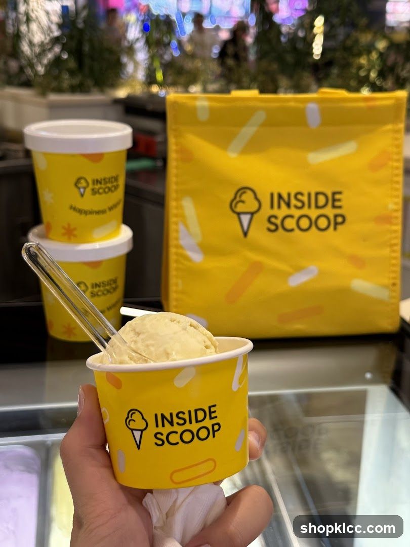 Inside Scoop Ice Cream Cups and Bag