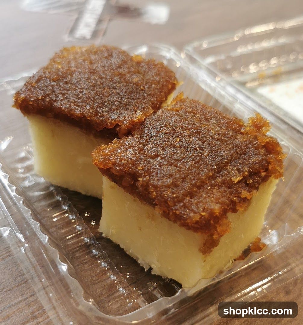 Custard Cake with Brown Sugar Topping