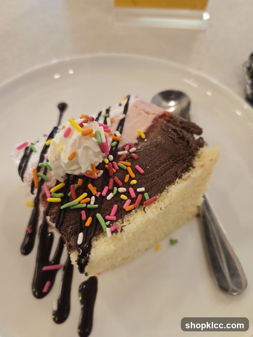 Slice of Cake with Sprinkles