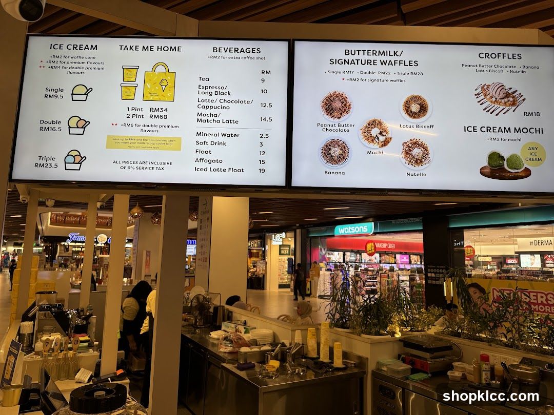 Ice Cream & Waffle Menu Board