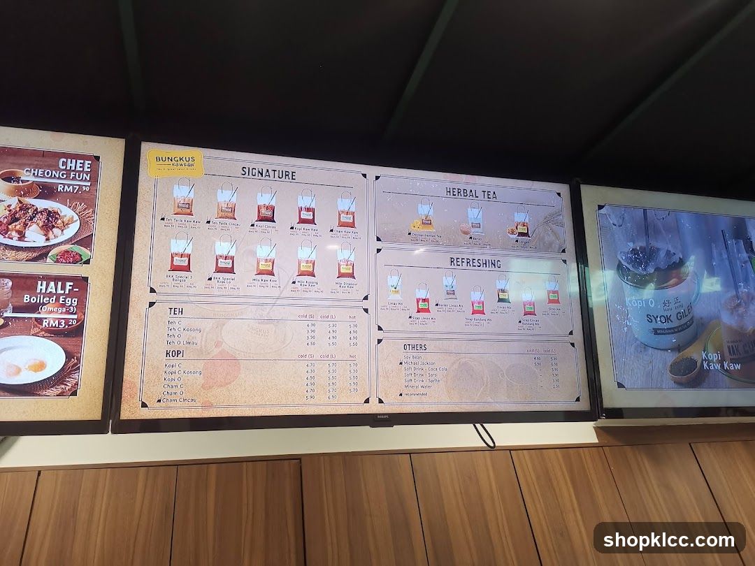 Bungkus Menu Board