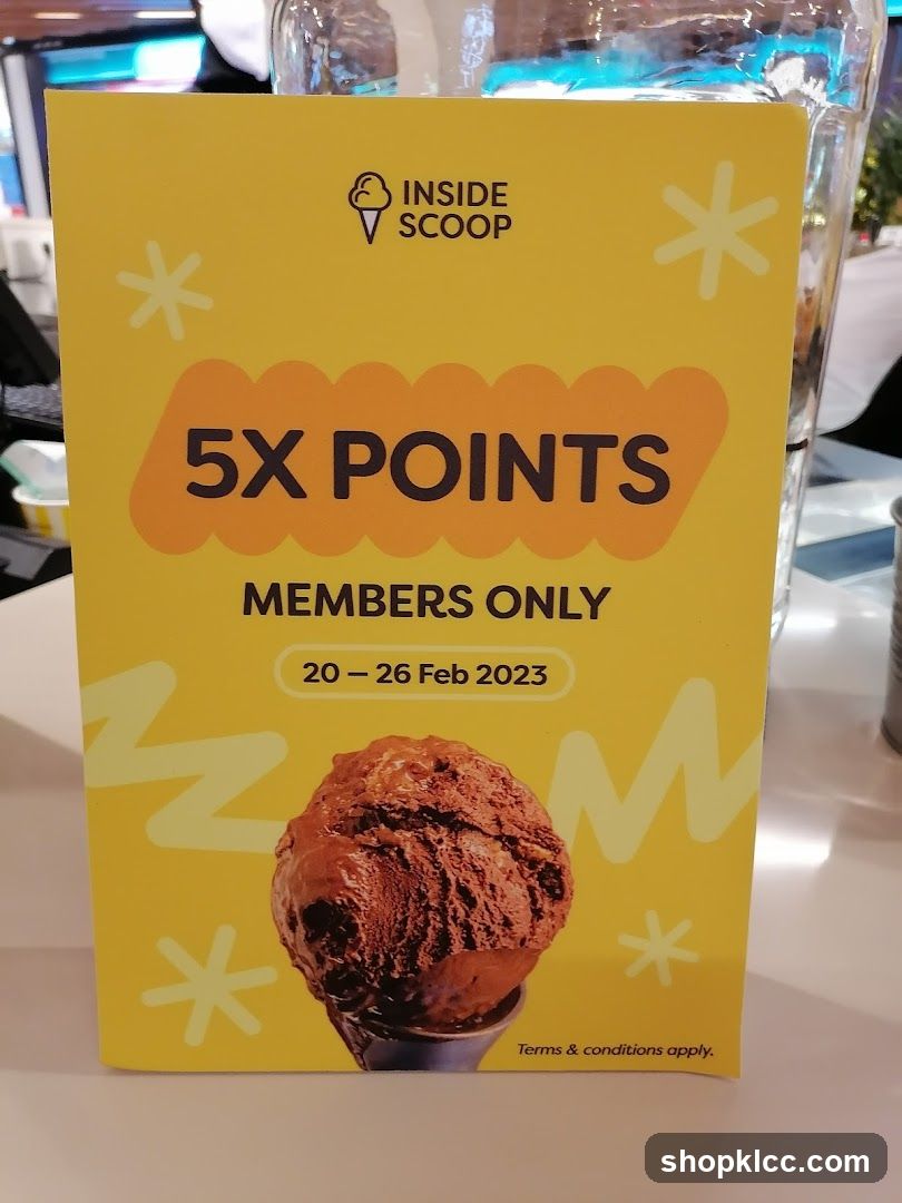 Inside Scoop Promotion Flyer
