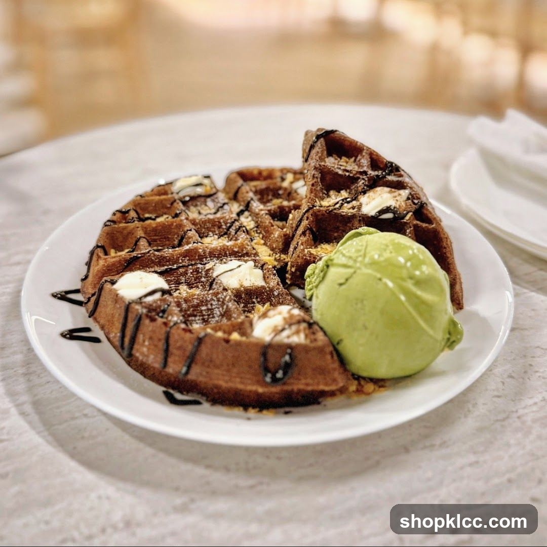Waffle with Ice Cream