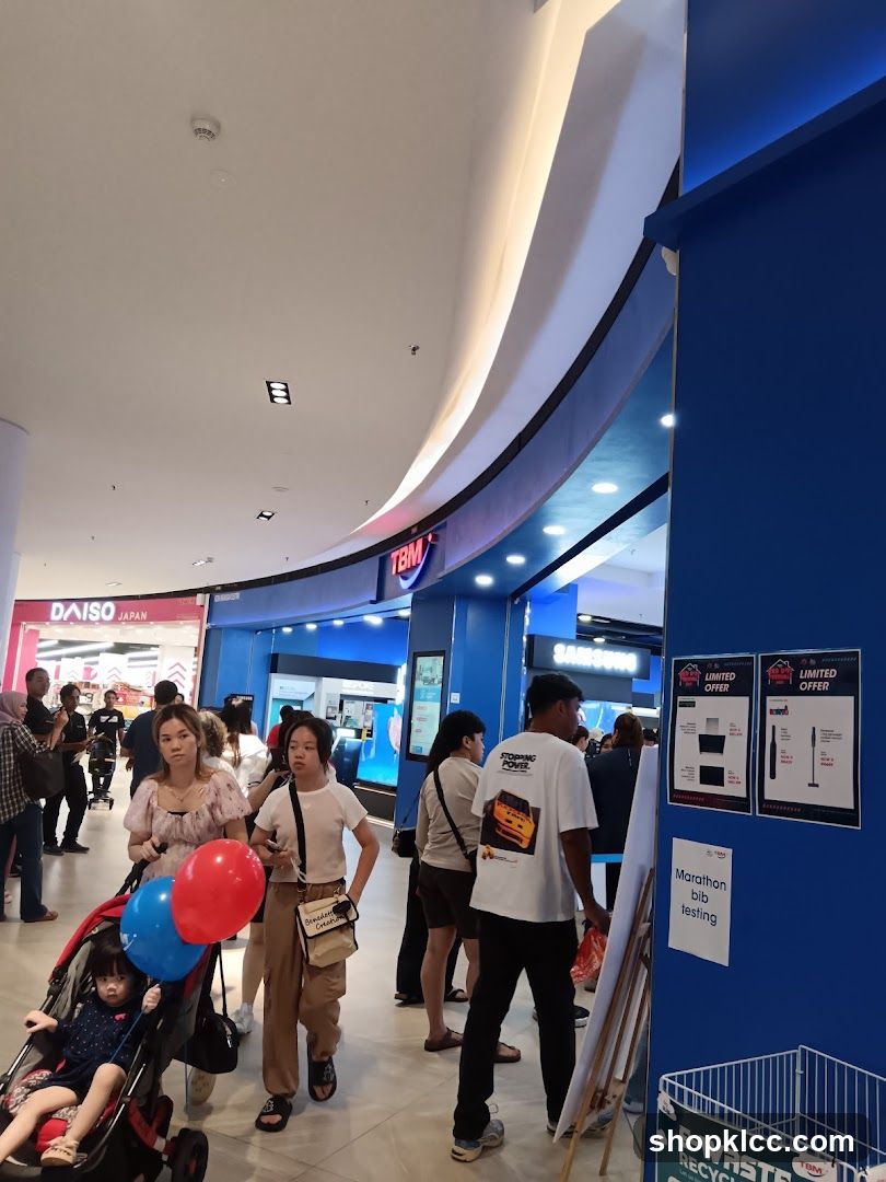 Shopping Mall Interior with Daio and Samsung Stores