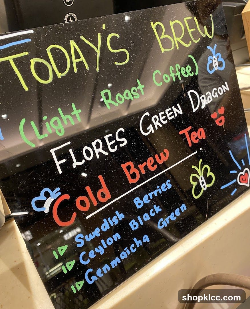 Today's Brew Menu Board