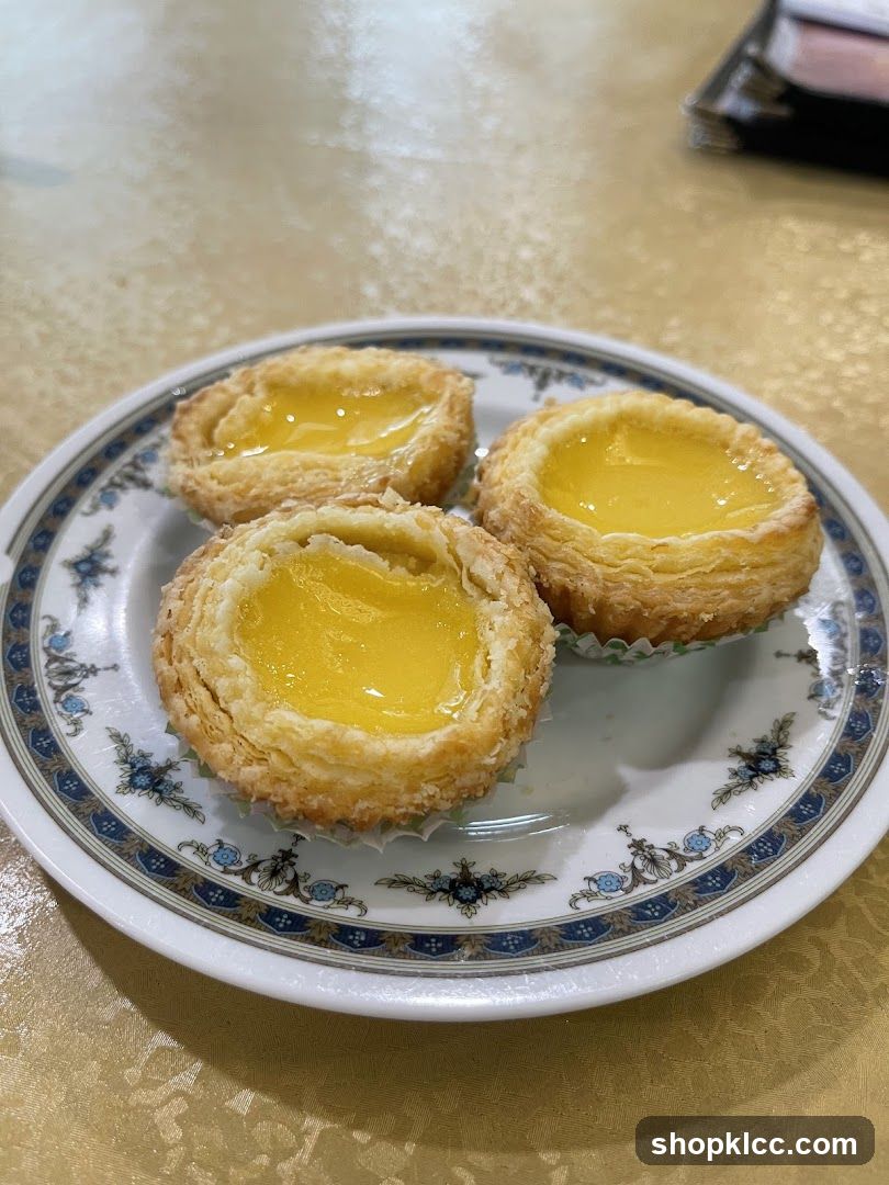 Egg Tarts on a Plate
