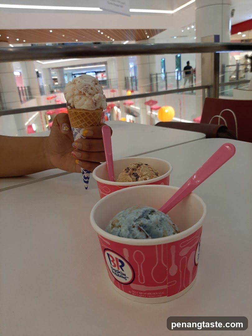 Ice cream cones and cups