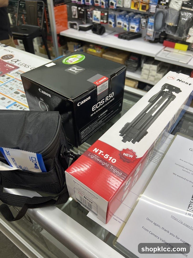 Camera Store Interior Display