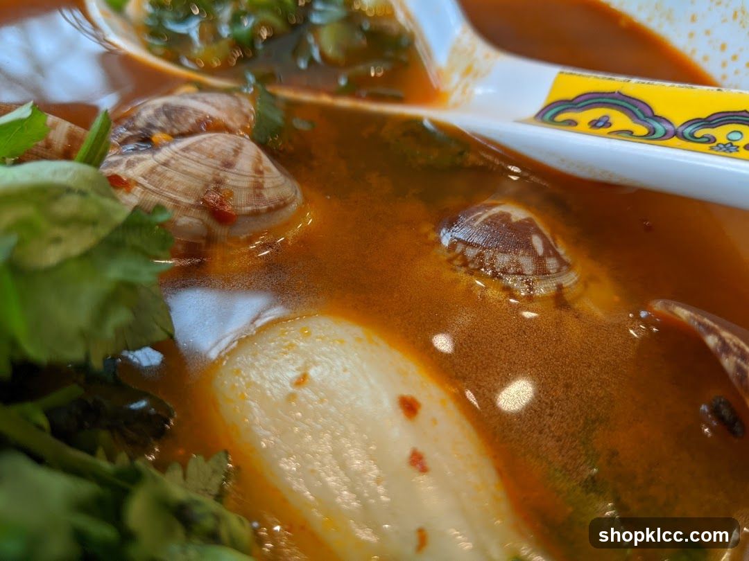 Clam Soup with Garnish
