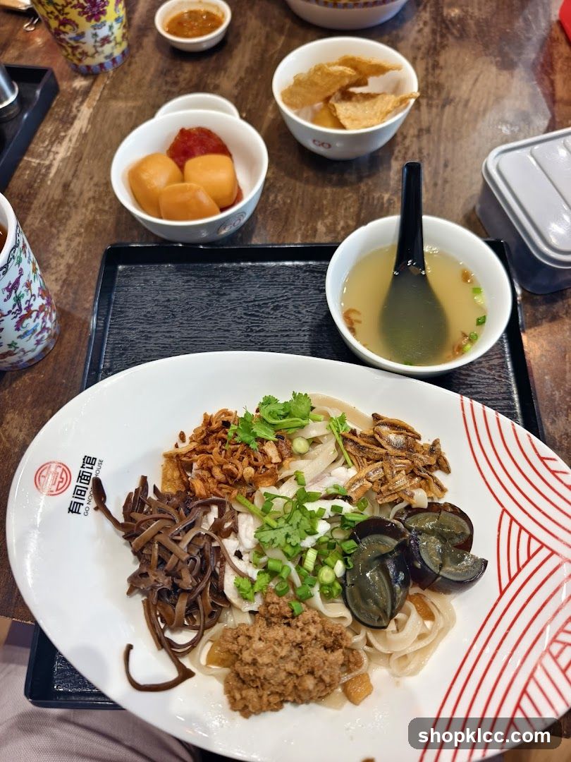 Noodle Dish with Side Dishes