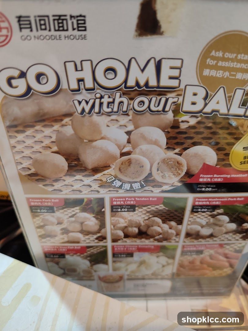 Go Noodle House Menu Display