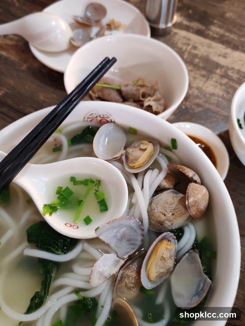 Clam Noodle Soup Bowl