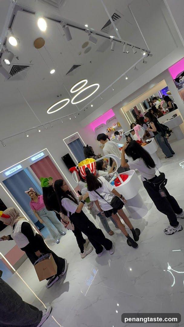 Customers browsing in a brightly lit store