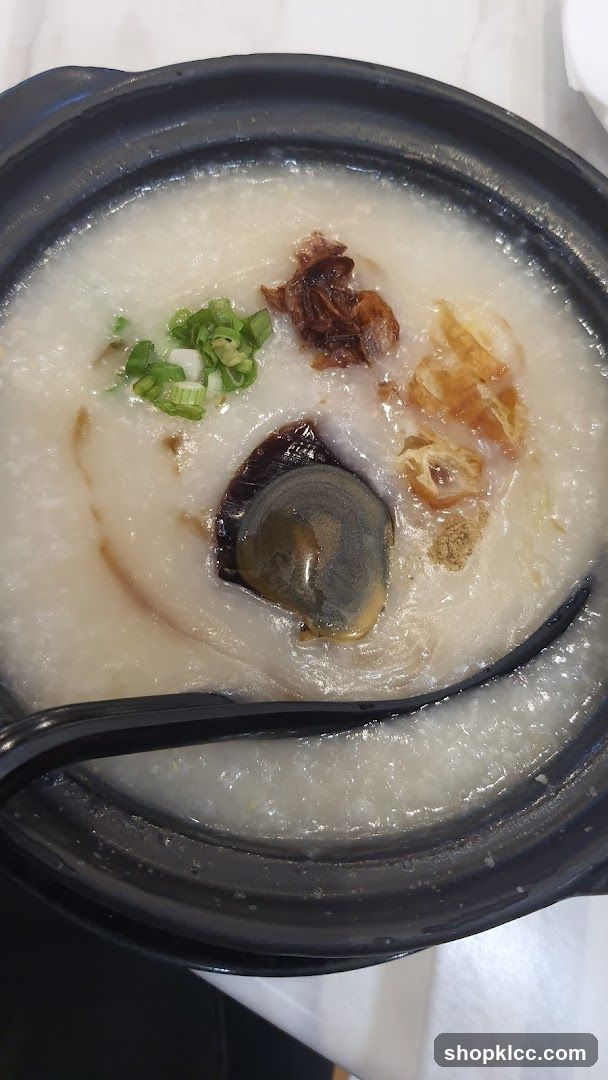 Congee with toppings