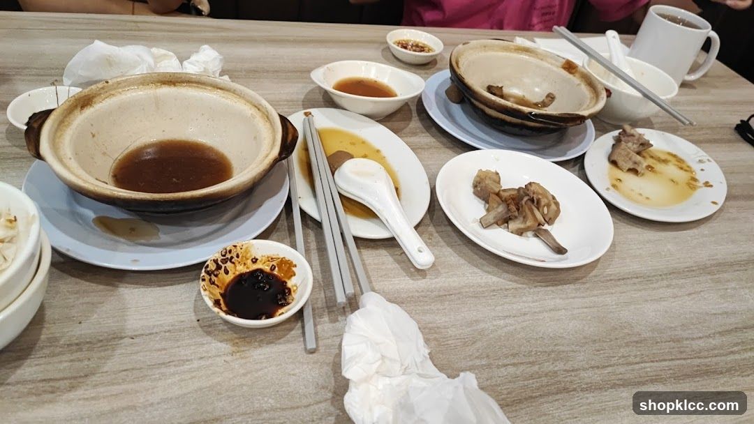 Used Tableware and Food Remains
