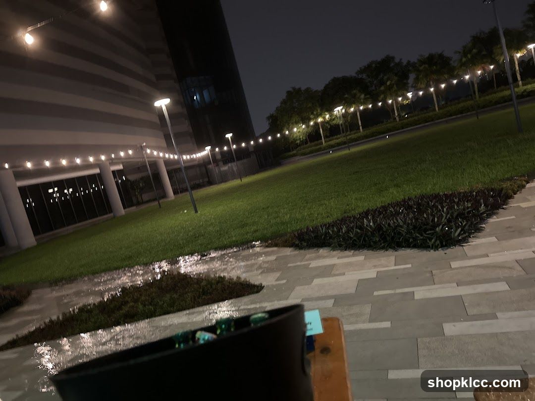 Nighttime Outdoor Scene with Building and Lighting
