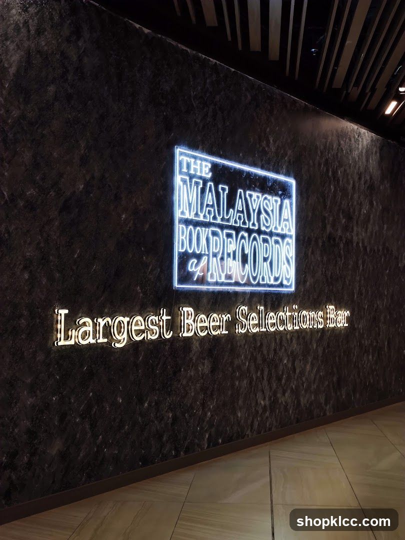 The Malaysia Book Records - Largest Beer Selections Bar