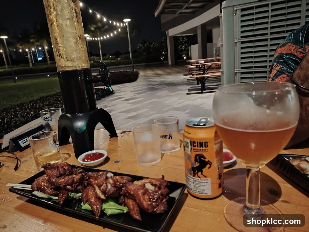Outdoor Dining Night Scene