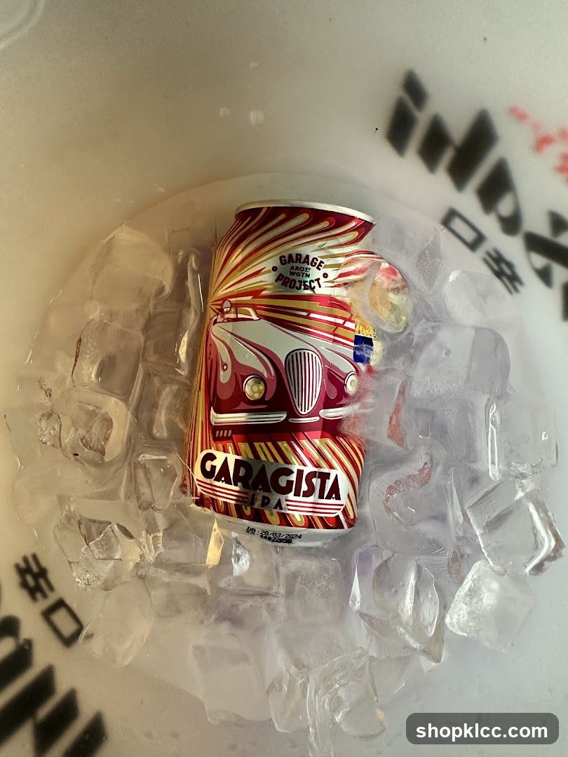 Garagista IPA in ice bucket