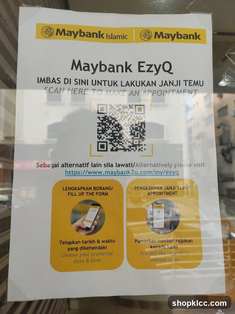 Maybank EzyQ Appointment Flyer