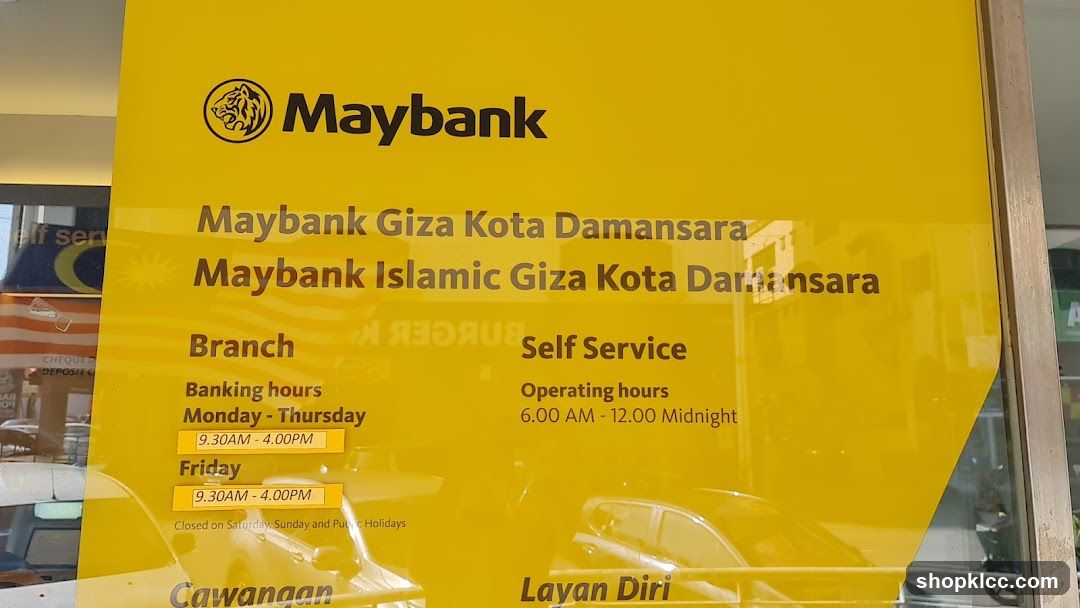 Maybank Giza Kota Damansara Branch Signage