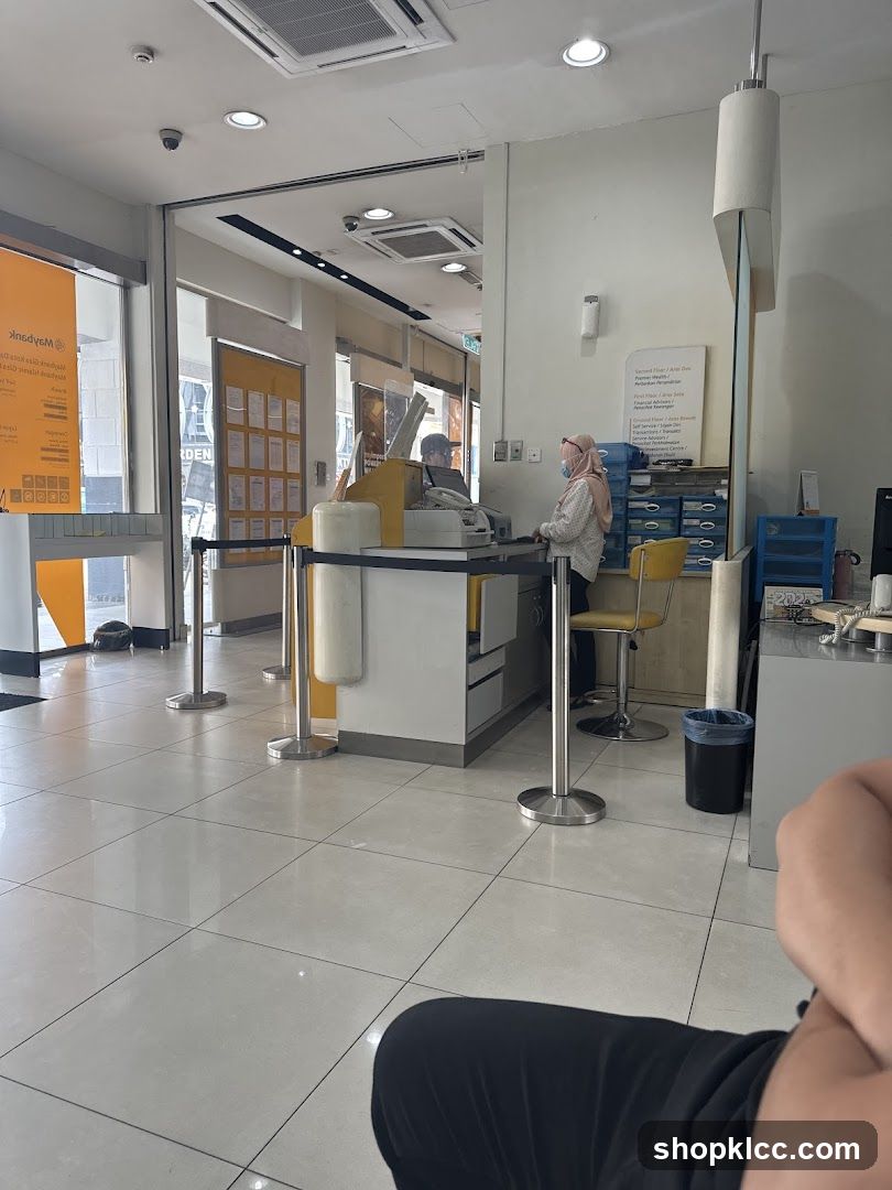 Bank Interior Counter Area