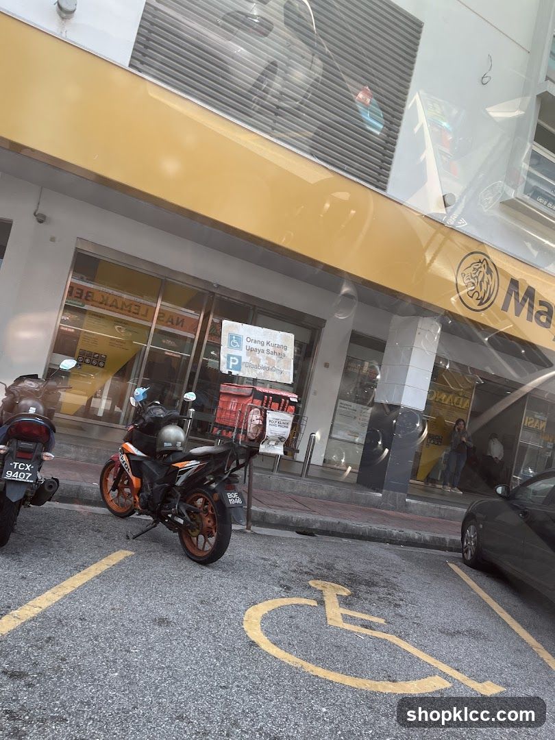 Storefront with Motorcycles Parked Outside