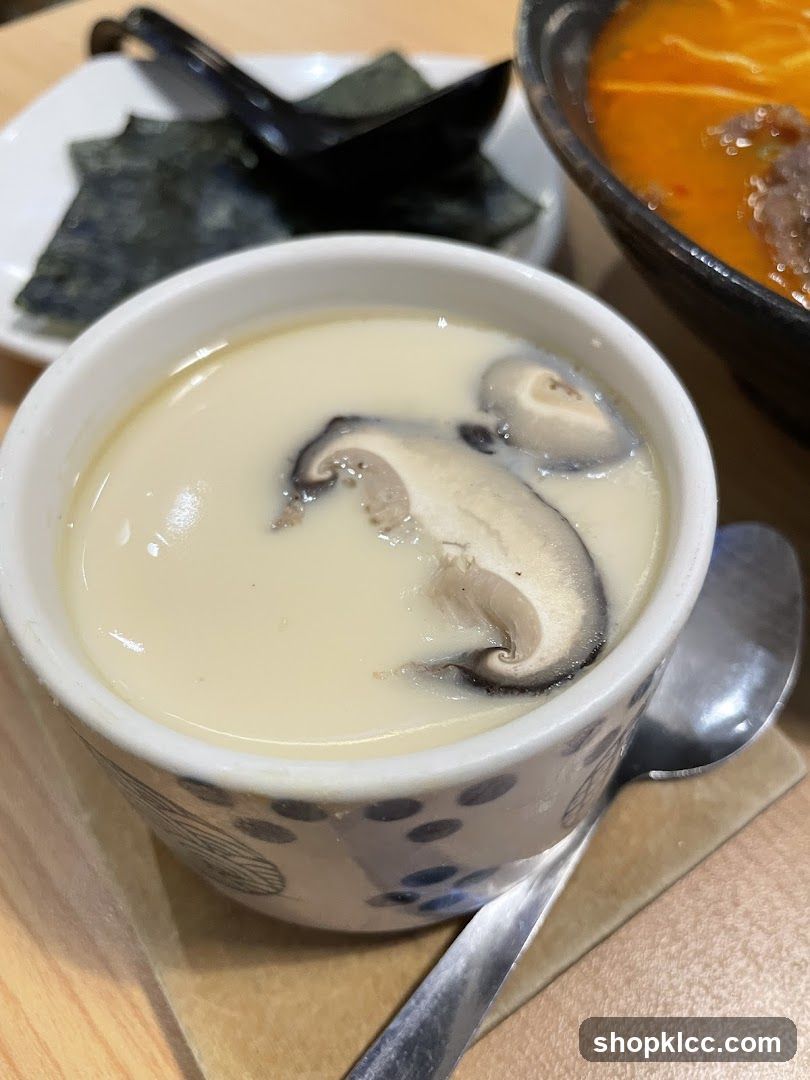 Mushroom Soup with Seaweed