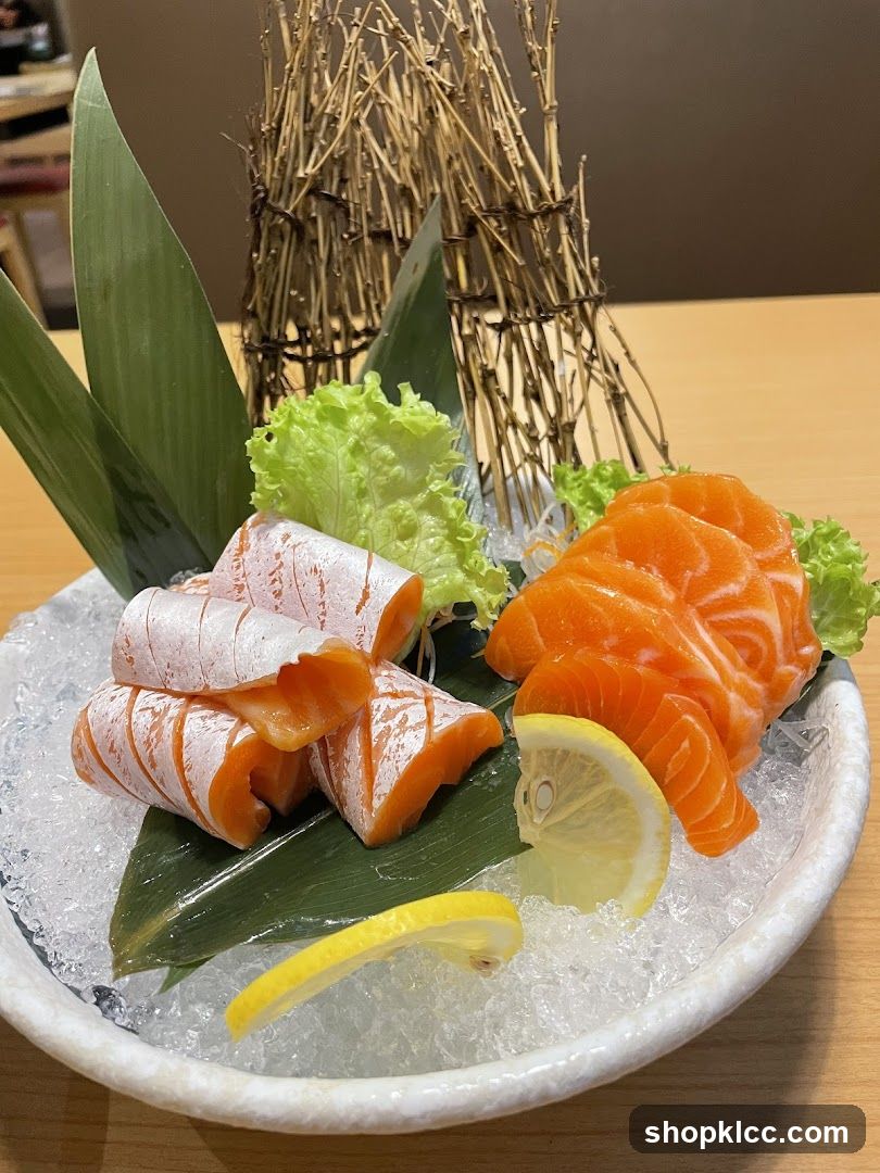 Sashimi Platter with Salmon and White Fish