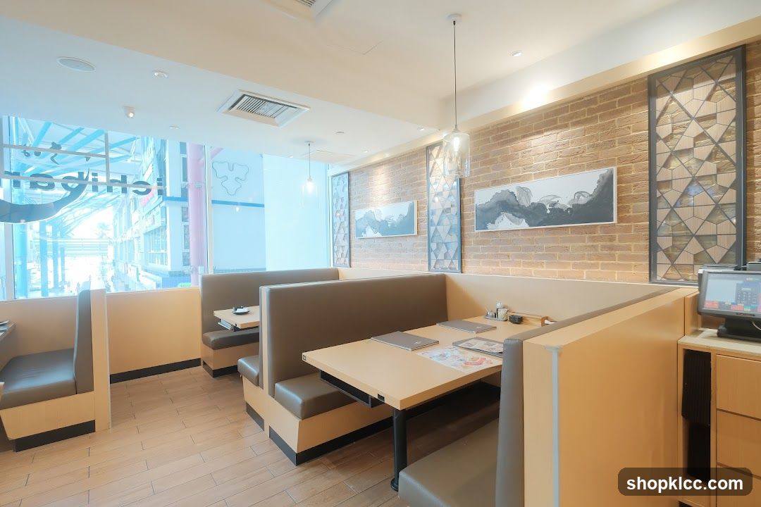Restaurant Interior with Booth Seating