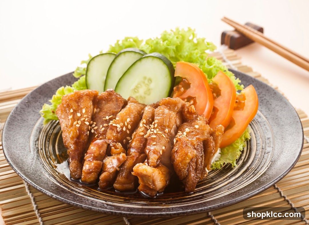 Sliced Meat with Vegetables on a Plate