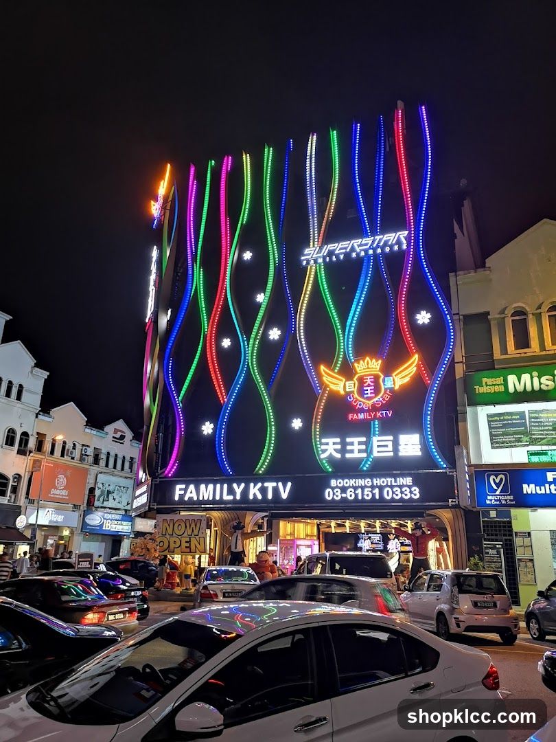 Family KTV Superstar Building Exterior Night View